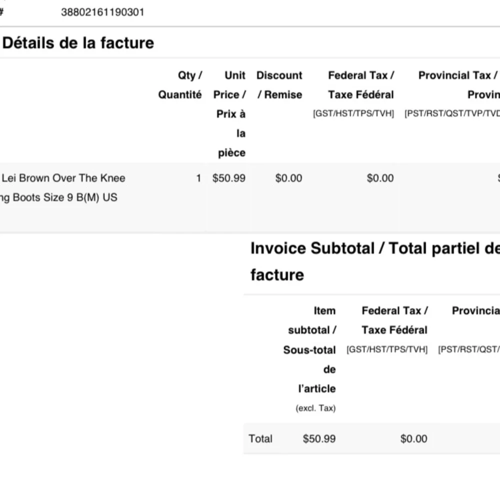 Brand New Never Worn Brown Knee High boots. Size 9 but fit is more like an 8 - Picture 2 of 4